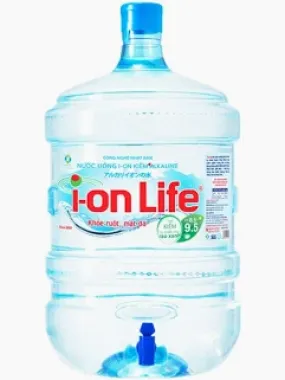 Nước bình tinh khiết Ion life 19l có vòi / úp